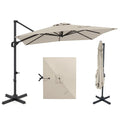 Tangkula 11 x 9 FT Patio Umbrella Large Offset Cantilever Outdoor Umbrella