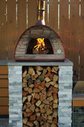 Authentic Pizza Ovens Maximus Portable Wood - Fired Pizza Oven - Red, Outdoor Pizza & Bread Oven