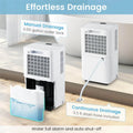 32 Pint Dehumidifier with 3.3FT Drain Hose, 24H Timer & 3 - Color Indicator, 2000 Sq.Ft Portable Dehumidifier for Basement, Bedroom, Bathroom