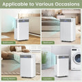 32 Pints 2000 Sq.ft Basement Dehumidifier with Drain Hose, 24H Timer & 3 - Color Indicator, Quiet Portable Dehumidifier for Home, Bedroom, Bathroom