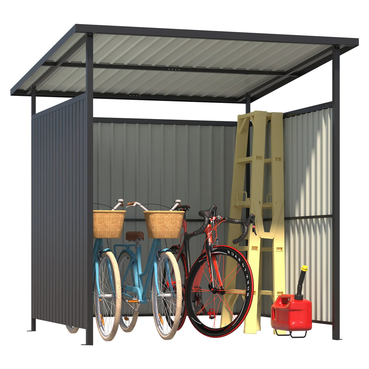 AECOJOY 6' x 6' Gazebo Outdoor Pergola for Patio, Small Lean to Hardtop Grill Gazebo