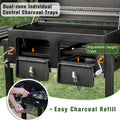 34 - Inch BBQ Charcoal Grill Outdoor Portable Barbecue Grill