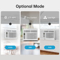Window Air Conditioner 6000 BTU Cool to 250 Sq Ft Intelligent, LED, Remote Control, Easy to Clean Filter Screen, Can Be Used As a Dehumidifier/Fan