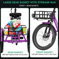 ABORON 3.0 Fat Tire Electric Trike for Senior Foldable E - Bike, 500W Motorized Tricycle Adult 20" Folding 3 Wheel Electric Commute Bike Trike W/48V