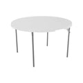 Lifetime 48 in Round Fold - in - Half Table, Indoor/Outdoor Essential, White Granite (280064)