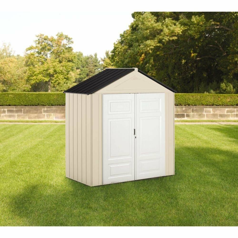 Rubbermaid Outdoor Storage Shed, 7x3.5 ft