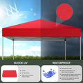 GVDV Canopy Tent, 10x10 Ft Easy Pop up Outdoor Canopy Tent, Portable Straight Leg Gazebo Instant Canopy, Blue