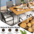 Tangkula 9 Pieces Outdoor Patio Dining Set