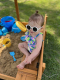 Morgete 47'' Outdoor Sandbox for Kids with Lid and Bench, Wooden Sand Play Toys Center