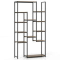Tangkula 71” Tall Bookshelf 12 Storage Shelves Heavy-Duty Metal Frame Modern Freestanding Plant Display Rack
