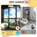 AECOJOY Catio Outdoor Cat Enclosure with Window Access, Large Window Catio Wood Cat House with 4 Platforms & 3 Doors