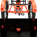 ABORON 3.0 Fat Tire Electric Trike for Senior Foldable E - Bike, 500W Motorized Tricycle Adult 20" Folding 3 Wheel Electric Commute Bike Trike W/48V