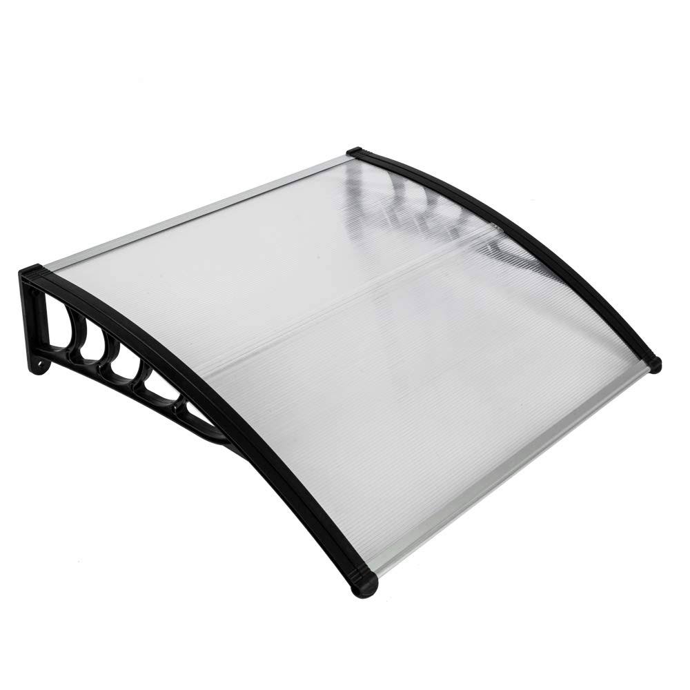 Window Awning Door Rain, Outdoor Polycarbonate Front Door Canopy, Awning Canopy for Patio, Window Door Cover for Rain Snow Sunlight Protection