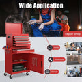 2 - in - 1 Rolling Tool Chest, 5-Drawer Tool Storage Cabinet with Wheels, Adjustable Shelf, Tool Box Organizer for Garage Warehouse Workshop