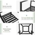 AECOJOY Metal Dining Chairs, Outdoor Patio Dining Chairs with Armrest