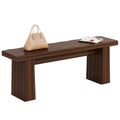 Fnova 48" Wooden Two - Person Backless Entryway Bench with Under - Bench Storage for Outdoor Garden, Living Room, Bedroom, Dining Room, Hallway
