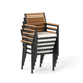 Tangkula Stackable Patio Dining Chairs Set of 6