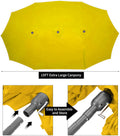 AECOJOY 15x9ft Double-Sided Patio Umbrella, Yellow