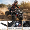 24V Kids ATV Ride On Quad, Electric 4 Wheeler Toy with 5Mph Max Speed, LED Headlights, Music, Front & Rear Storage for Boys Girls
