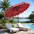 Tangkula 10 FT Patio Umbrella with Base Included with 2 Sandbags