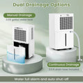 32 Pints 2000 Sq.ft Basement Dehumidifier with Drain Hose, 24H Timer & 3 - Color Indicator, Quiet Portable Dehumidifier for Home, Bedroom, Bathroom