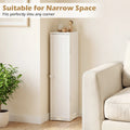 Tangkula Slim Bathroom Storage Cabinet with Door