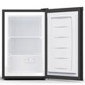 KNDKO 3.2cu.ft Upright Freezer, Compact Freezer with Removable Shelves, Adjustable Thermostat for Home/Kitchen/Office, SILVER