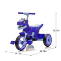 Xuanlur Kids Ride on Dinosaur Tricycle, Toddlers Kid Trike with Wide Flash Wheels, Anti - Slip Pedals, Rear Basket, Music & LED Lights, Toddler Bike