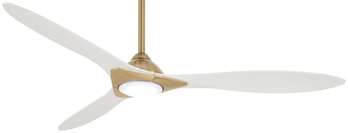 Minka Aire Sleek 60" Ceiling Fan in Soft Brass