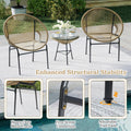 Tangkula 3 Piece Outdoor Patio Furniture Set