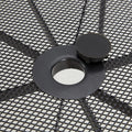 AECOJOY 51”x31” Metal Patio Dining Table Rectangular Outdoor Table with 1.73" Umbrella Hole