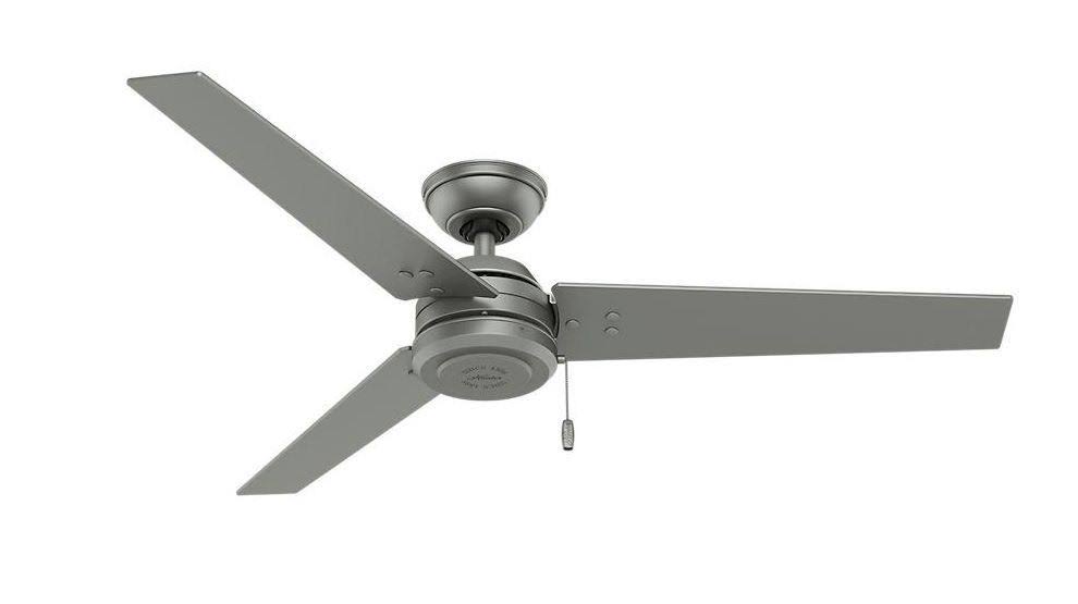 Hunter Cassius 52" Ceiling Fan - Matte Silver