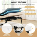 Cot Size Rollaway Guest Bed with Memory Foam Mattress, 75"x31" Portable Folding Bed with Heavy - Duty Metal Frame for Home Office Small Spaces
