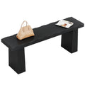 Fnova 48" Wooden Two - Person Backless Entryway Bench with Under - Bench Storage for Outdoor Garden, Living Room, Bedroom, Dining Room, Hallway