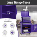 2 - in - 1 Rolling Tool Chest, 5-Drawer Tool Storage Cabinet with Wheels, Adjustable Shelf, Tool Box Organizer for Garage Warehouse Workshop