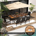 Tangkula 9 Pieces Outdoor Patio Dining Set