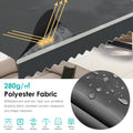 AECOJOY Free Standing Retractable Awning, 13'x10' Dual Side Patio Awnings Outdoor Manual Sun Shade Shelter, Dark Grey