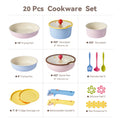 Carote 20 Pcs Ceramic Nonstick Cookware Set, Pots and Pans Set with Detachable Handles, Oven/Dishwasher Safe, Stackable Kitchen Cooking Set, Colorful