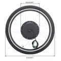Ktaxon 48V 1000W Electric Bicycle Motor Kit, 26" Front Wheel E - Bike Conversion Kit W/ LCD Display (without Battery)