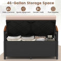 Tangkula 46 Gallon Outdoor Bench with Storage