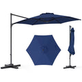 Tangkula 10FT Patio Umbrella Offset Cantilever Outdoor Umbrella