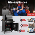 2 - in - 1 Rolling Tool Chest, 5-Drawer Tool Storage Cabinet with Wheels, Adjustable Shelf, Tool Box Organizer for Garage Warehouse Workshop